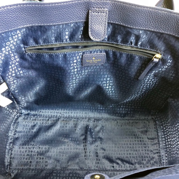 RARE! Kate Spade Large Denim Tassel Shoulder Bag - Picture 8 of 8